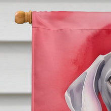 Load image into Gallery viewer, Weimaraner My Valentine House Flag
