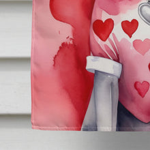Load image into Gallery viewer, Weimaraner My Valentine House Flag
