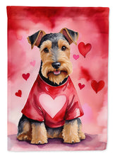 Load image into Gallery viewer, Welsh Terrier My Valentine House Flag