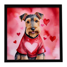 Load image into Gallery viewer, Welsh Terrier My Valentine Framed Metal Print