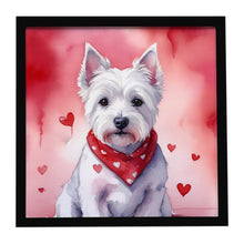 Load image into Gallery viewer, Westie My Valentine Framed Metal Print