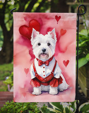 Load image into Gallery viewer, Westie Valentine’s Day Garden Flag – Dog-Themed Heart Yard Decor