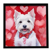 Load image into Gallery viewer, Westie My Valentine Framed Metal Print