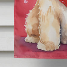 Load image into Gallery viewer, Wheaten Terrier My Valentine House Flag