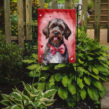Load image into Gallery viewer, Wirehaired Pointing Griffon Valentine’s Day Garden Flag – Dog-Themed Heart Yard Decor