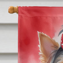 Load image into Gallery viewer, Yorkshire Terrier My Valentine House Flag