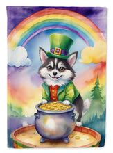 Load image into Gallery viewer, Alaskan Klee Kai St Patrick's Day House Flag