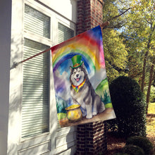 Load image into Gallery viewer, Alaskan Malamute St Patrick's Day House Flag