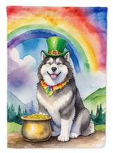 Load image into Gallery viewer, Alaskan Malamute St Patrick's Day House Flag