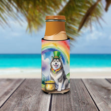 Load image into Gallery viewer, Alaskan Malamute St Patrick's Day Slim Can Huggers – Fun, Functional Drink Coolers for Every Occasion