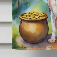 Load image into Gallery viewer, American English Coonhound St Patrick's Day House Flag