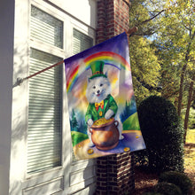 Load image into Gallery viewer, American Eskimo St Patrick's Day House Flag