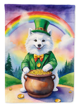 Load image into Gallery viewer, American Eskimo St Patrick's Day House Flag