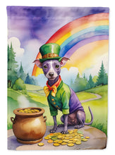 Load image into Gallery viewer, American Hairless Terrier St Patrick's Day House Flag