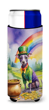 Load image into Gallery viewer, American Hairless Terrier St Patrick's Day Slim Can Huggers – Fun, Functional Drink Coolers for Every Occasion