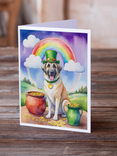 Load image into Gallery viewer, Anatolian Shepherd St Patrick's Day Greeting Cards - Blank Note Cards – 8-Pack of Artist-Designed Cards with Envelopes