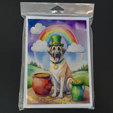 Load image into Gallery viewer, Anatolian Shepherd St Patrick's Day Greeting Cards - Blank Note Cards – 8-Pack of Artist-Designed Cards with Envelopes