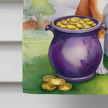 Load image into Gallery viewer, Basenji St Patrick's Day House Flag