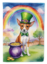 Load image into Gallery viewer, Basenji St Patrick's Day House Flag