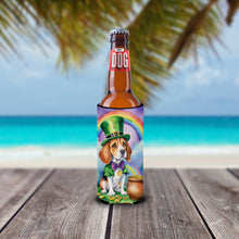 Load image into Gallery viewer, Beagle St Patrick's Day Slim Can Huggers – Fun, Functional Drink Coolers for Every Occasion