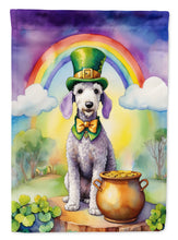 Load image into Gallery viewer, Bedlington Terrier St Patrick's Day House Flag