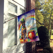 Load image into Gallery viewer, Belgian Malinois St Patrick's Day House Flag