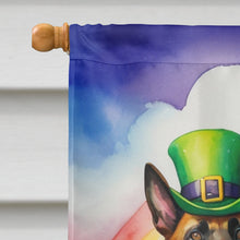Load image into Gallery viewer, Belgian Malinois St Patrick's Day House Flag