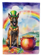 Load image into Gallery viewer, Belgian Malinois St Patrick's Day House Flag