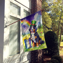 Load image into Gallery viewer, Bernese Mountain Dog St Patrick's Day House Flag