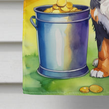 Load image into Gallery viewer, Bernese Mountain Dog St Patrick's Day House Flag