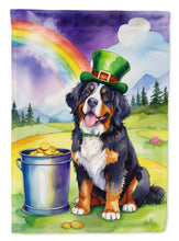 Load image into Gallery viewer, Bernese Mountain Dog St Patrick's Day House Flag