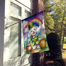 Load image into Gallery viewer, Bichon Frise St Patrick's Day House Flag