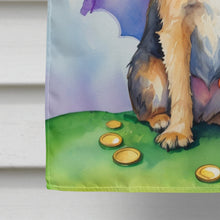 Load image into Gallery viewer, Border Terrier St Patrick's Day House Flag