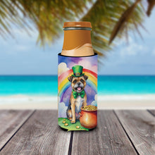 Load image into Gallery viewer, Border Terrier St Patrick's Day Slim Can Huggers – Fun, Functional Drink Coolers for Every Occasion