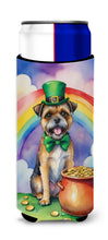Load image into Gallery viewer, Border Terrier St Patrick's Day Slim Can Huggers – Fun, Functional Drink Coolers for Every Occasion