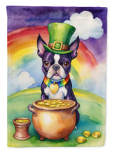 Load image into Gallery viewer, Boston Terrier St Patrick's Day House Flag