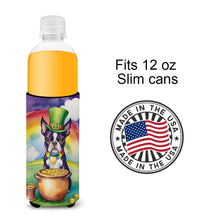 Load image into Gallery viewer, Boston Terrier St Patrick's Day Slim Can Huggers – Fun, Functional Drink Coolers for Every Occasion