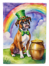 Load image into Gallery viewer, Boxer St Patrick's Day House Flag