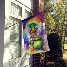 Load image into Gallery viewer, Brussels Griffon St Patrick's Day House Flag