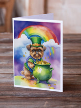 Load image into Gallery viewer, Brussels Griffon St Patrick's Day Greeting Cards - Blank Note Cards – 8-Pack of Artist-Designed Cards with Envelopes