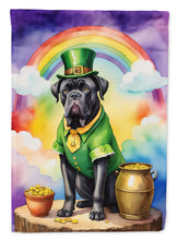 Load image into Gallery viewer, Cane Corso St. Patrick’s Day Garden Flag – Dog with Pot of Gold &amp; Rainbow Yard Decor