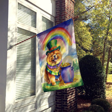 Load image into Gallery viewer, Chow Chow St Patrick's Day House Flag