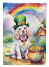 Load image into Gallery viewer, Clumber Spaniel St Patrick's Day House Flag