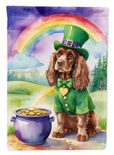 Load image into Gallery viewer, Cocker Spaniel St Patrick's Day House Flag