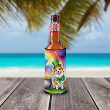 Load image into Gallery viewer, Corgi St Patrick's Day Slim Can Huggers – Fun, Functional Drink Coolers for Every Occasion