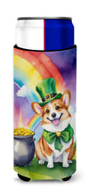 Load image into Gallery viewer, Corgi St Patrick's Day Slim Can Huggers – Fun, Functional Drink Coolers for Every Occasion