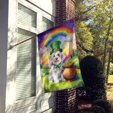 Load image into Gallery viewer, Coton de Tulear St Patrick's Day House Flag