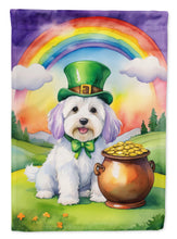 Load image into Gallery viewer, Coton de Tulear St Patrick's Day House Flag