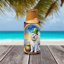 Load image into Gallery viewer, Coton de Tulear St Patrick's Day Slim Can Huggers – Fun, Functional Drink Coolers for Every Occasion