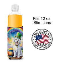 Load image into Gallery viewer, Coton de Tulear St Patrick's Day Slim Can Huggers – Fun, Functional Drink Coolers for Every Occasion